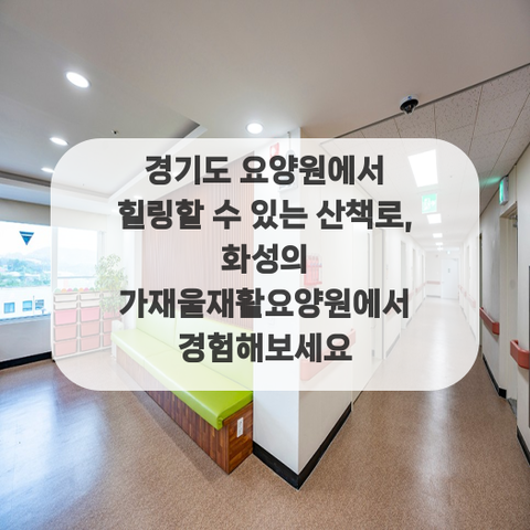 경기도 요양원에서 힐링할 수 있는 산책로, 화성의 가재울재활요양원에서 경험해보세요